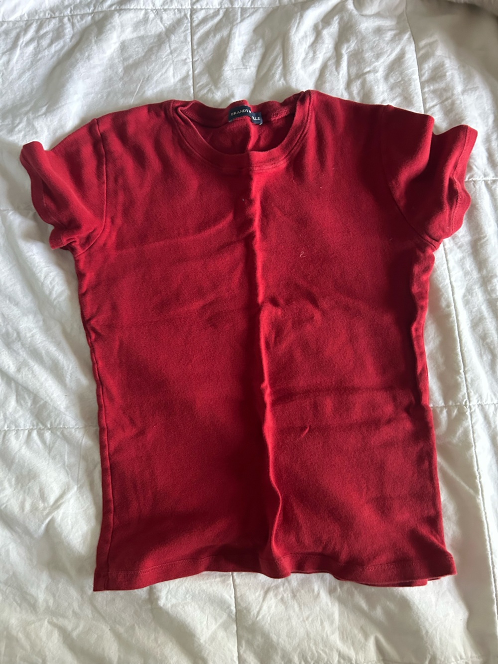 Brandy Melville Bold Red Short Sleeve Tee